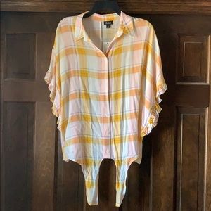 Poncho Style Tie Front